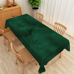 Lofaris Dark Green Abstract Kitchen Rectangle Tablecloth