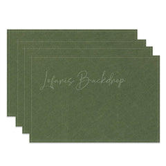 Lofaris Dark Green Solid Colour Dinner Set Of 4 Placemats