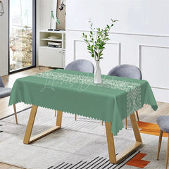 Lofaris Dark Green Traditional Pattern Dining Tablecloth