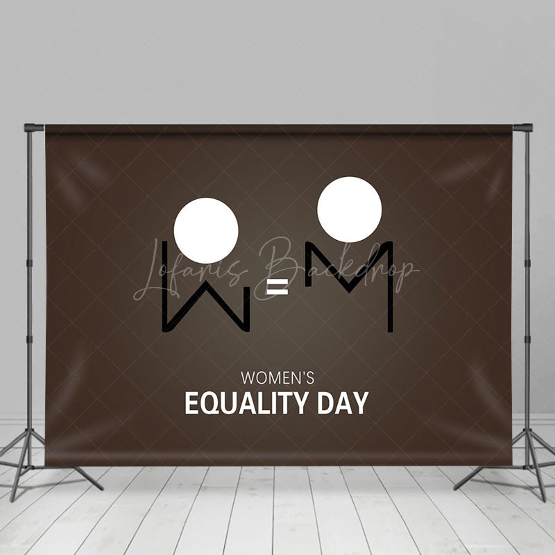 Lofaris Dark Grey Equal Sign Womens Equality Day Backdrop