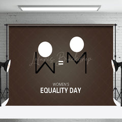 Lofaris Dark Grey Equal Sign Womens Equality Day Backdrop