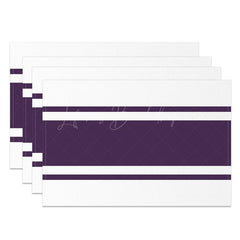 Lofaris Dark Purple Elegant Decoration Set Of 4 Placemats