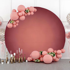 Lofaris Dark Red Gradient Simple Circle Backdrop For Party