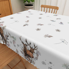 Lofaris Deer Leaves Bohemia Rectangle Tablecloth