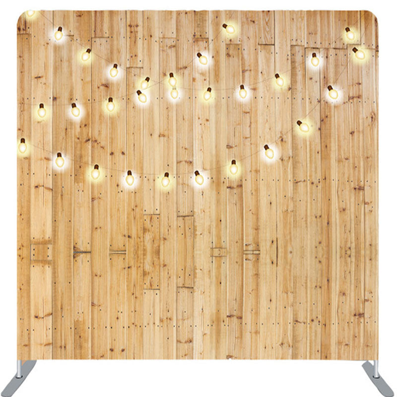 Lofaris Delicate Light Brown Wood Wall Party Backdrop Cover