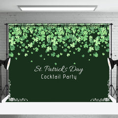 Lofaris Dense Clovers Dark Green St Patricks Day Backdrop