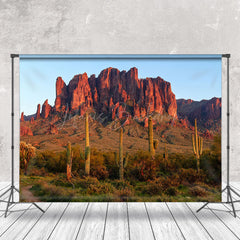 Lofaris Desert Mountains Cactus Natural Scenery Backdrop