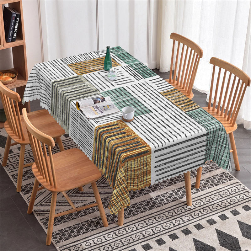 Lofaris Desolate Autumn Lines Rectangle Tablecloth