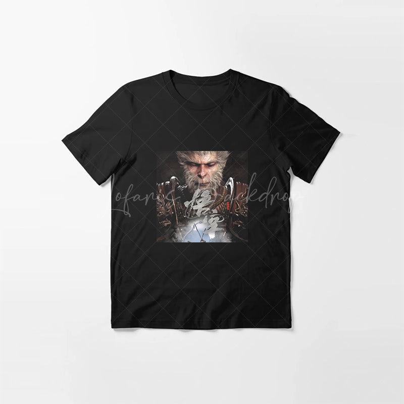 Lofaris Destiny Man Monkey Wukong Black Myth T-Shirt For Gift