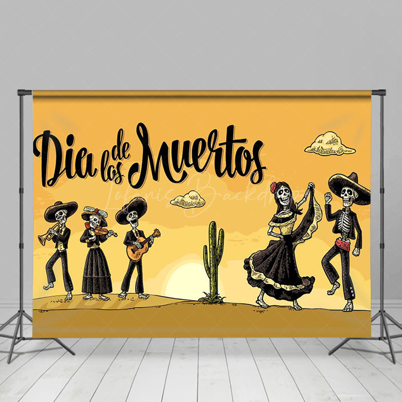 Lofaris Dia Delas Muertos Desert Daytime Celebration Backdrop