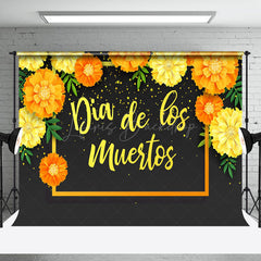 Lofaris Dia Delas Muertos Marigold Simple Celebration Backdrop