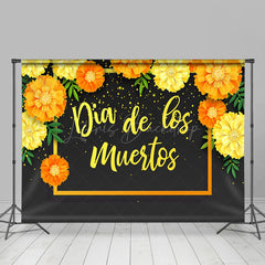 Lofaris Dia Delas Muertos Marigold Simple Celebration Backdrop