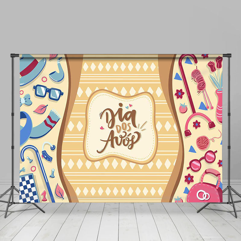 Lofaris Dia Dos Avos Gifts Happy Grandparents Day Backdrop