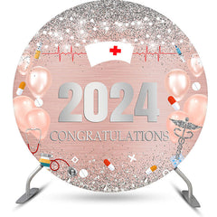 Lofaris Diamond Balloon 2023 Round Nurses Graduation Backdrop