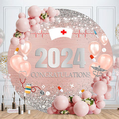 Lofaris Diamond Balloon 2023 Round Nurses Graduation Backdrop