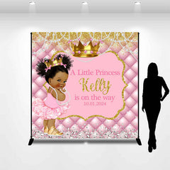 Lofaris Diamond Pearls Custom Baby Shower Backdrop For Girls