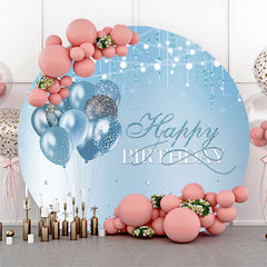 Lofaris Diamond Strings Balloon Circle Birthday Backdrop