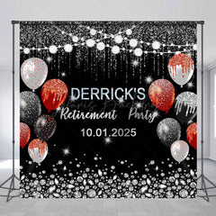 Lofaris Diamonds Silver Sparkling Cutsom Retirement Backdrop