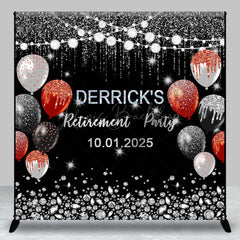 Lofaris Diamonds Silver Sparkling Cutsom Retirement Backdrop