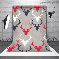 Lofaris Different Colored Deer Silhouettes Photo Backdrop