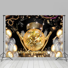 Lofaris Disco Dance Balloon Carnival Class Of 2024 Backdrop