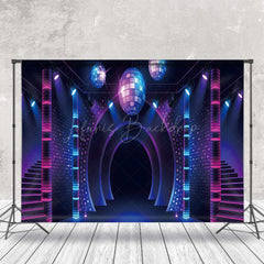 Lofaris Disco Shiny Light Ball Dancing Party Photo Backdrop