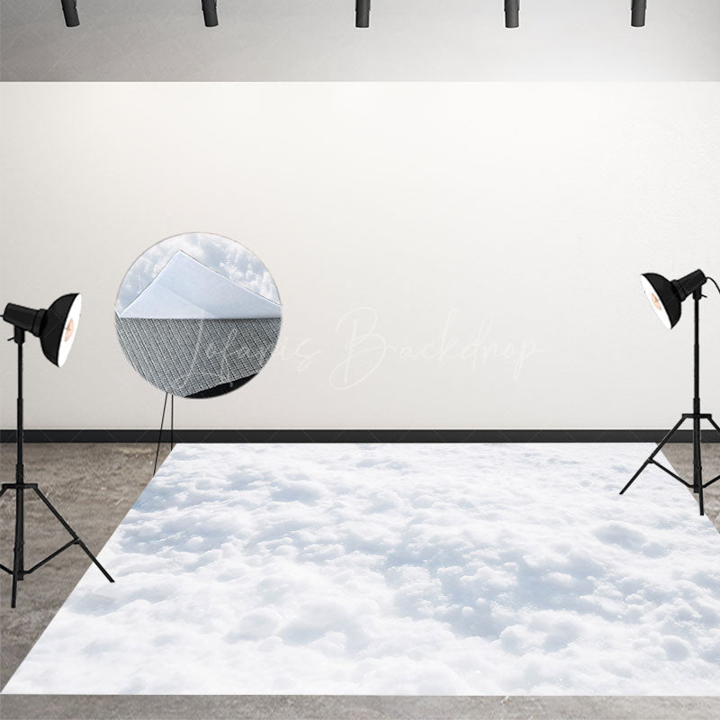 Lofaris Dreamlike White Clouds Froth Photography Floor Mat