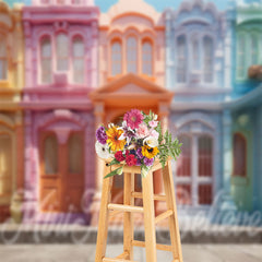 Lofaris Dreamy House Birthday Cake Smash Backdrop For Photo