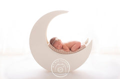 Lofaris Dreamy Moon Backlit White Newborn Photography Backdrop