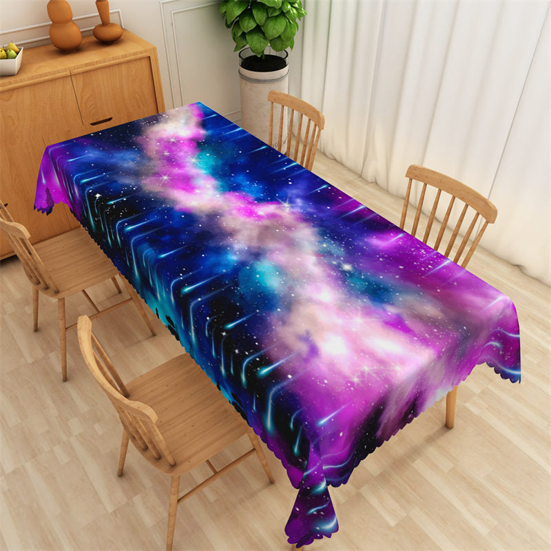 Lofaris Dreamy Outer Space Galaxy Starry Universe Tablecloth