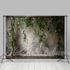 Lofaris Dualtone Wall Gray White Ivy Vines Fine Art Backdrop