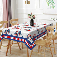 Lofaris Dwarf Patterns Repeat Independence Day Tablecloth