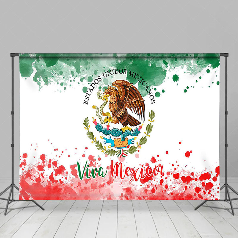 Lofaris Eagle Viva Mexico Flag Independence Day Backdrop