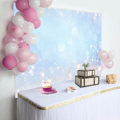 Lofaris Elegant Blue Blurred Aperture Backdrop For Birthday