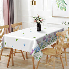 Lofaris Elegant Botanical Fringe Tablecloth For Dining Room