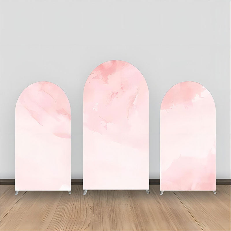 Lofaris Elegant Gradient Pink Marble Party Arch Backdrop Kit