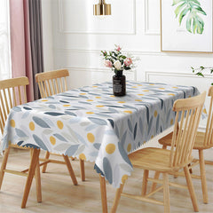 Lofaris Elegant Grey Plants Pattern Home Kitchen Tablecloth