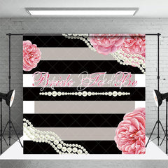 Lofaris Elegant Pearl Pink Bride To Be Bridal Shower Backdrop