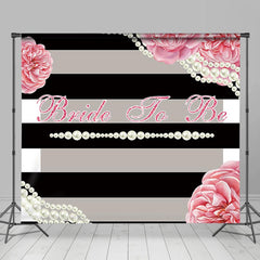 Lofaris Elegant Pearl Pink Bride To Be Bridal Shower Backdrop