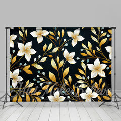 Lofaris Elegant White Orchid Fine Art Photo Booth Backdrop