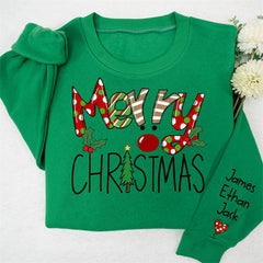 Lofaris Elk Cherry Mom And Kids Custom Christmas Sweatshirt