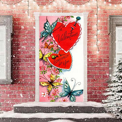 Lofaris Especially For You Butterfly Valentines Door Cover