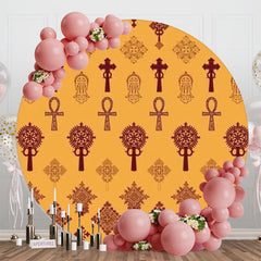 Lofaris Ethiopic Traditional Holiday Decor Round Backdrop