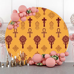 Lofaris Ethiopic Traditional Holiday Decor Round Backdrop