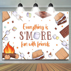 Lofaris Everything Is Smore Fun With Friends Party Backdrop