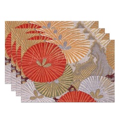 Lofaris Exquisite Circle Ancient Patterns Set Of 4 Placemats