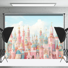 Lofaris Fairy Tale Cloud Castle Birthday Cake Smash Backdrop