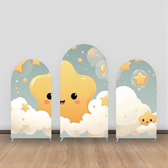 Lofaris Fairy Tale Yellow Stars Clould Arch Backdrop Kit