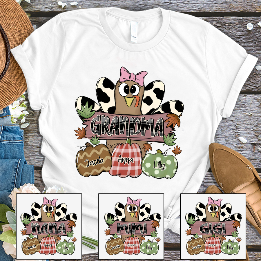 Lofaris Fall Chicken Pumpkin Thanksgiving Grandma T - Shirt