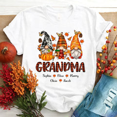 Lofaris Fall Gnome Thanksgiving Day Grandma Kids T - Shirt